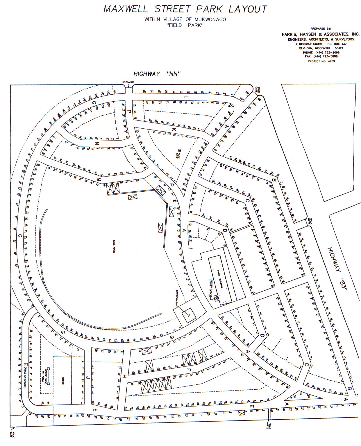 Maxwell Street Days Field Park site map